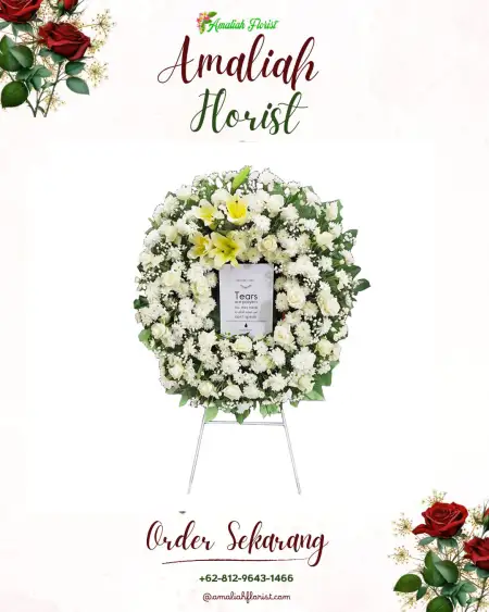 Krans Bunga Duka Kebun Geran